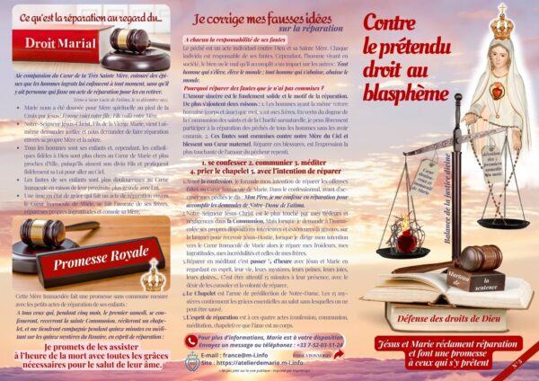 Contre le prétendu droit au blasphème... Jésus et Marie réclament réparation - N°3 – Image 4