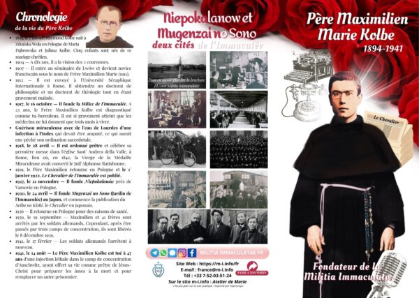 Père Maximilien Marie Kolbe, fondateur de la Militia Immaculatæ - N°17 – Image 4