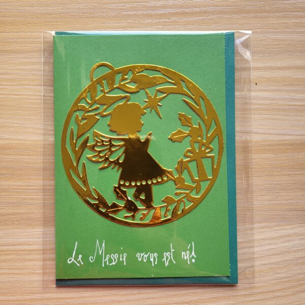 Carte de Noël - Et l'ange priait