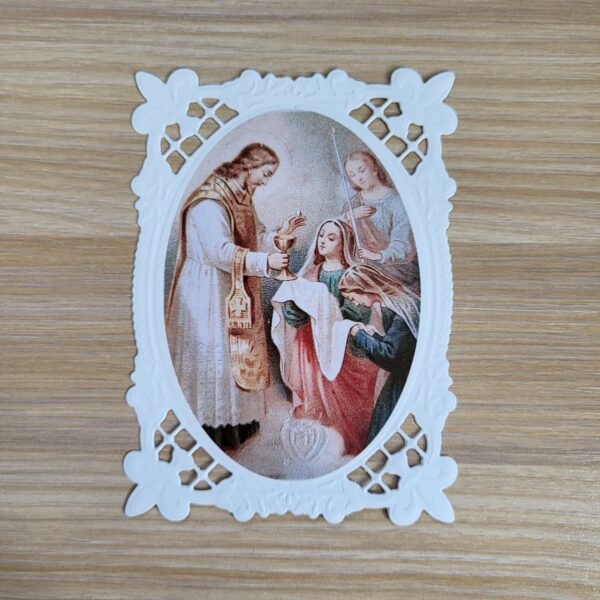 Image canivet : Première Communion avec Saint Louis-Marie Grignon de Montfort